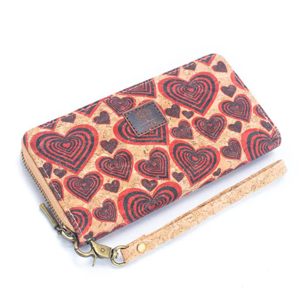 Cork Zip Around Purse Style 2 ~ Multicolour Patterns (various options)