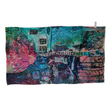 Load image into Gallery viewer, Dreamscape Collage ~ Cotton/Modal Wearable Art Scarf
