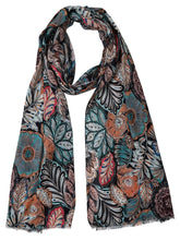 Load image into Gallery viewer, Vintage Botanical Tapestry ~ Cotton/Modal Wearable Art Scarf
