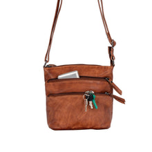 Load image into Gallery viewer, Greenwood Leather Isla Crossbody Bag ~ Black
