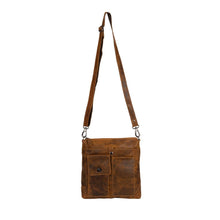 Load image into Gallery viewer, Greenwood Leather Tauranga Crossbody Bag ~ Camel
