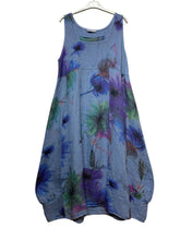 Load image into Gallery viewer, Colette Italian Made Linen Sleeveless Truffula Maxi Dress ~ L/Pink
