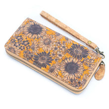 Load image into Gallery viewer, Cork Zip Around Purse ~ Multicolour Patterns (various options)
