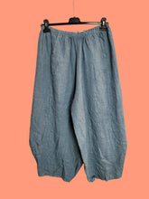 Load image into Gallery viewer, Colette Linen Barrel Leg Pants ~ Denim
