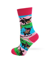 Load image into Gallery viewer, Asses - Smart, Dumb, Kick, Bad, Tight, Wise, Etc ~ Ladies Crew Socks by Fazdaz
