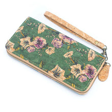 Load image into Gallery viewer, Cork Zip Around Purse ~ Multicolour Patterns (various options)
