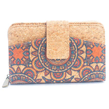 Load image into Gallery viewer, Cork Zip Around Short Purse ~ Multicolour Patterns (various options)
