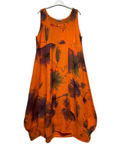 Load image into Gallery viewer, Colette Italian Made Linen Sleeveless Truffula Maxi Dress ~ L/Pink
