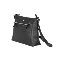Load image into Gallery viewer, Greenwood Leather Willow Handbag ~ Classic Black
