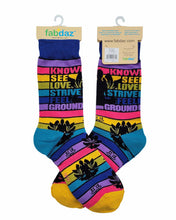 Load image into Gallery viewer, Zen Yoga ~ Ladies&#39; Crew Socks by FabDaz
