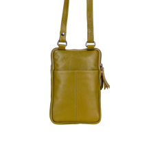 Load image into Gallery viewer, Greenwood Leather Gail Compact Crossbody Bag ~ Lime
