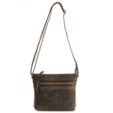 Load image into Gallery viewer, Greenwood Leather Aria Cross Body Bag ~ Brown
