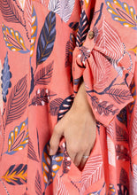 Load image into Gallery viewer, Colette Italian Made Linen Square Neck Leaves Dress ~ Green
