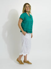 Load image into Gallery viewer, Mozaic Capricorn Top Plain ~ Teal Wash ~ Sz XS-XXL
