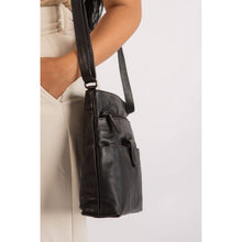 Load image into Gallery viewer, Greenwood Leather Bianca Cross Body Bag ~ Black
