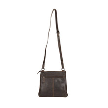 Load image into Gallery viewer, Greenwood Leather Rotorua Cross Body Bag ~ Chocolate
