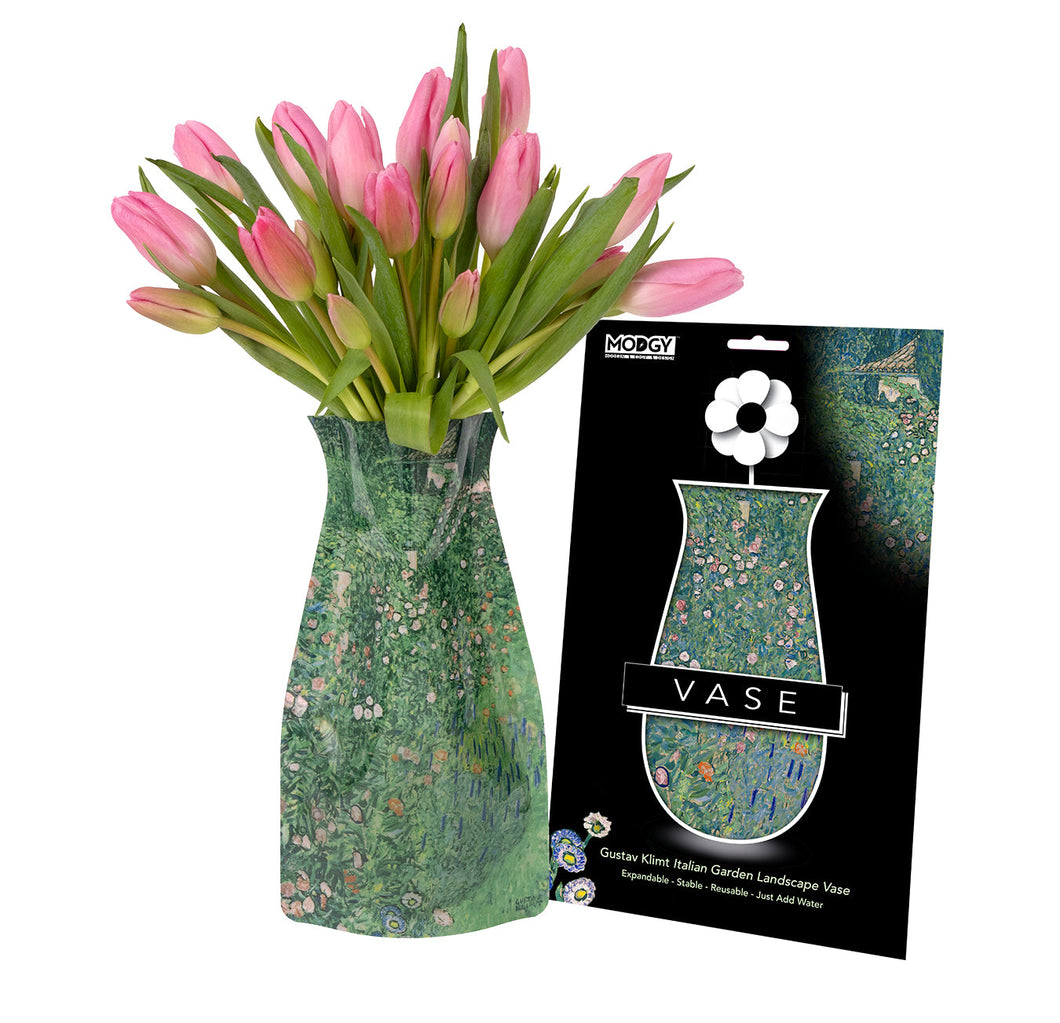 Modgy Vase ~ Klimt Italian Garden Landscape