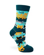 Load image into Gallery viewer, Hangin' on 'till Friday ~ Ladies' Crew Socks by FabDaz
