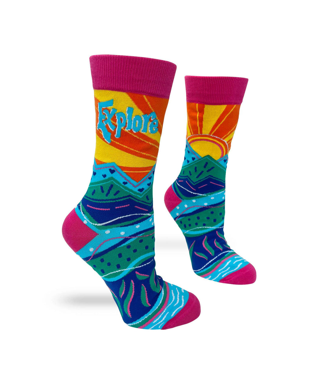 Explore ~ Women's Crew Socks by FabDaz