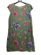 Load image into Gallery viewer, Colette Italian Made Linen Slim Fit Dress ~ Flora White
