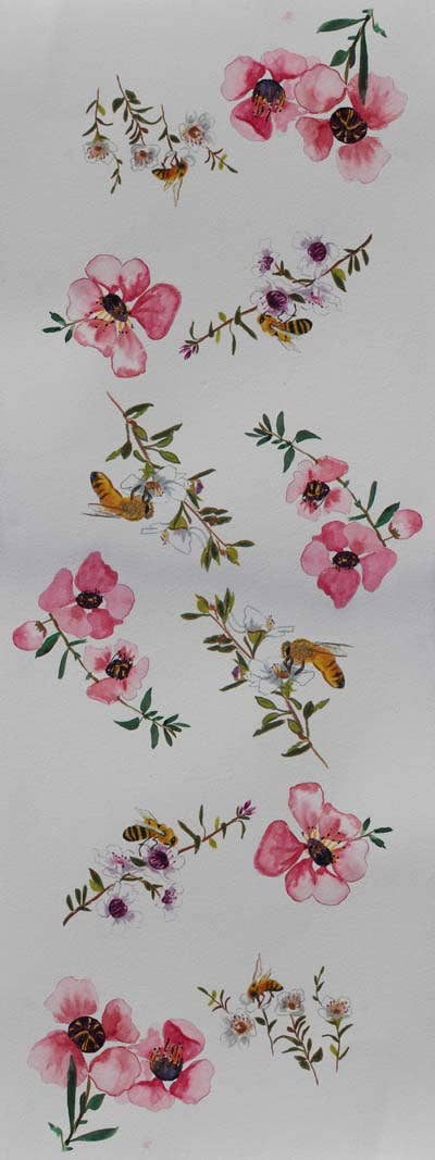 Pink Floral Cotton/Modal Designer Scarf