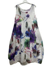 Load image into Gallery viewer, Colette Italian Made Linen Sleeveless Truffula Maxi Dress ~ L/Pink
