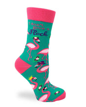 Load image into Gallery viewer, I Don't Give a Flock ~ Ladies Crew Socks by Fazdaz
