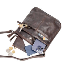 Load image into Gallery viewer, Greenwood Leather Shona Crossbody ~ Brown
