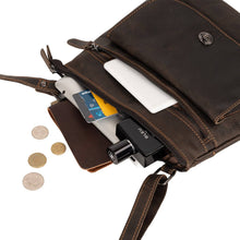 Load image into Gallery viewer, Greenwood Leather Rotorua Cross Body Bag ~ Chocolate
