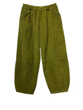 Load image into Gallery viewer, Colette Plain Barrel Leg Corduroy Pants ~ Olive
