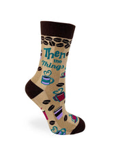 Load image into Gallery viewer, First the Coffee Then the Things ~ Women&#39;s Crew Socks by FabDaz
