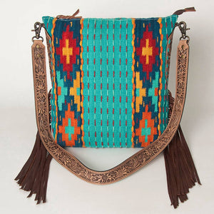 Western Leather Messenger Bag ~ Laney