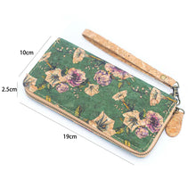 Load image into Gallery viewer, Cork Zip Around Purse ~ Multicolour Patterns (various options)
