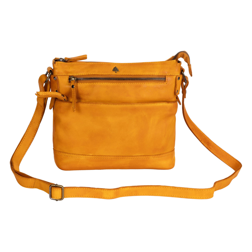 Greenwood Leather Kali Crossbody Bag ~ Yellow