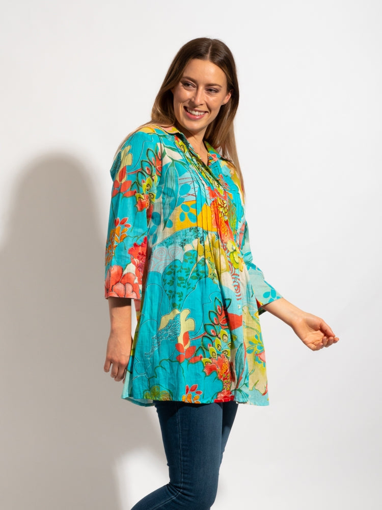 Mozaic Maroochy Shirt ~ Delta ~ Sz S-XXL