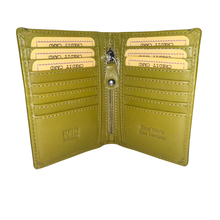 Load image into Gallery viewer, Greenwood Leather Freya Card Holder ~ Lime

