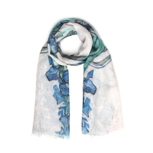Irises Cotton/Modal Designer Scarf