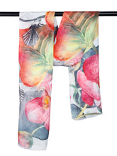 Load image into Gallery viewer, Orchid Bloom Botanical ~ Cotton/Modal Wearable Art Scarf
