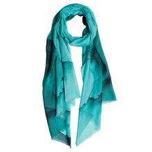 Load image into Gallery viewer, Aqua Mirage Cotton/Modal Designer Scarf
