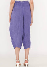 Load image into Gallery viewer, Colette Plain Barrel Leg Linen Pants ~ Purple
