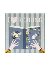 Load image into Gallery viewer, Ceramic Coaster ~ I ❤️ Reading
