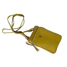 Load image into Gallery viewer, Greenwood Leather Gail Compact Crossbody Bag ~ Lime
