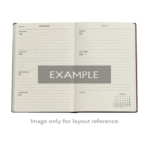 2026 Week-at-a-Time Midi Diary/Planner ~ Anemone