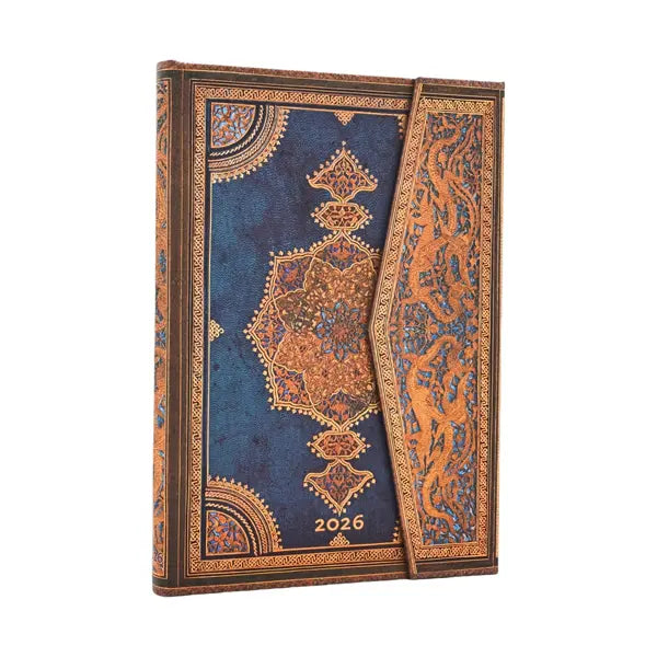 2026 Week-at-a-Time Midi Diary/Planner ~ Safavid Indigo