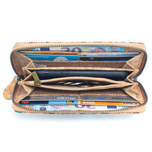 Load image into Gallery viewer, Cork Zip Around Purse ~ Multicolour Patterns (various options)
