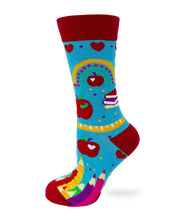 Load image into Gallery viewer, I Became a Teacher For The Money &amp; Fame ~ Ladies&#39; Crew Socks by FabDaz
