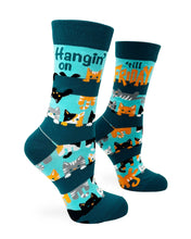 Load image into Gallery viewer, Hangin' on 'till Friday ~ Ladies' Crew Socks by FabDaz

