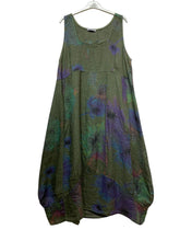Load image into Gallery viewer, Colette Italian Made Linen Sleeveless Truffula Maxi Dress ~ L/Pink
