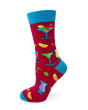 Load image into Gallery viewer, I Love Cocktails ~ Ladies Crew Socks by Fazdaz
