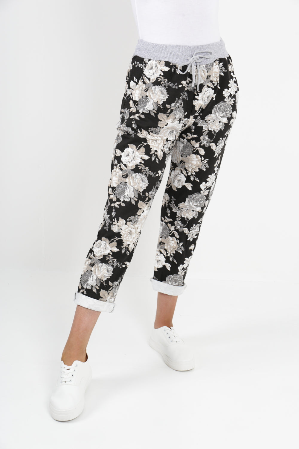 Italian Stretch Cotton Trousers ~ Dusky Rose Sepia